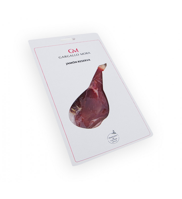 El Jamón Reserva Loncheado Gargallo Mora es un producto gourmet que se elabora a partir de cerdos de raza tradicional